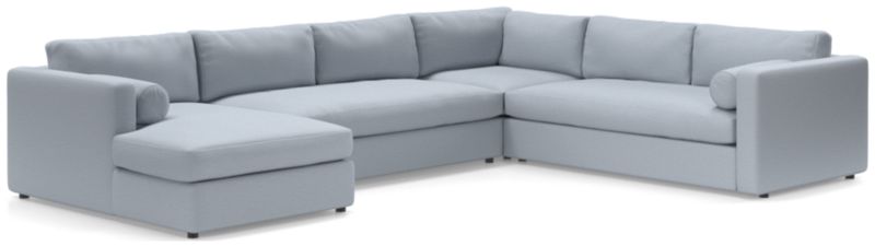 Aris Deep 4-Piece Left-Arm Chaise Sectional Sofa - image 0 of 5