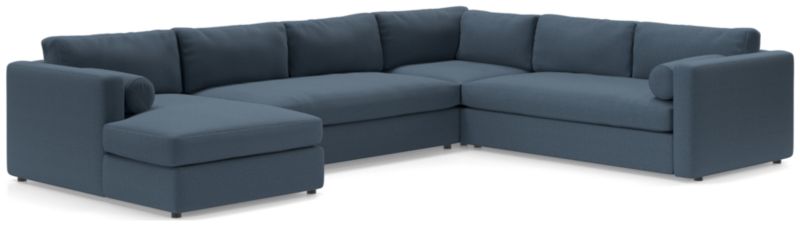 Aris Deep 4-Piece Left-Arm Chaise Sectional Sofa - image 0 of 5