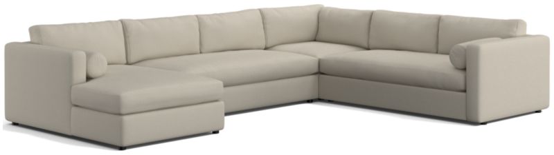 Aris Deep 4-Piece Left-Arm Chaise Sectional Sofa - image 0 of 5