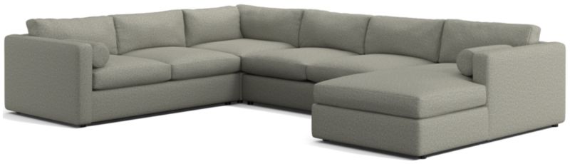 Aris Deep 4-Piece Right-Arm Chaise Sectional Sofa - image 0 of 5