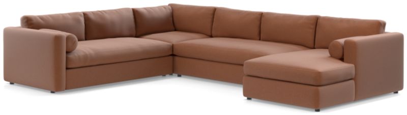 Aris Deep 4-Piece Right-Arm Chaise Sectional Sofa - image 0 of 5