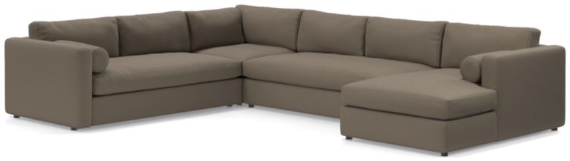 Aris Deep 4-Piece Right-Arm Chaise Sectional Sofa - image 0 of 5