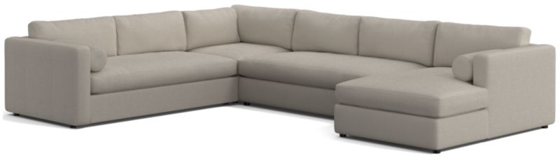 Aris Deep 4-Piece Right-Arm Chaise Sectional Sofa - image 0 of 5