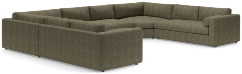 Aris Deep 5-Piece U-Shaped Sectional Sofa with Wedges - image 0 of 4