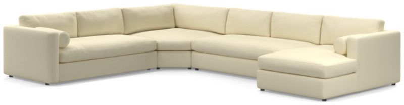 Aris Deep 4-Piece Right-Arm Chaise Sectional Sofa - image 0 of 5