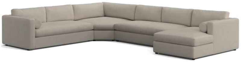 Aris Deep 4-Piece Right-Arm Chaise Sectional Sofa - image 0 of 5