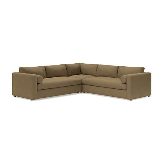 Aris 3-Piece L-Shaped Sectional Bench Sofa