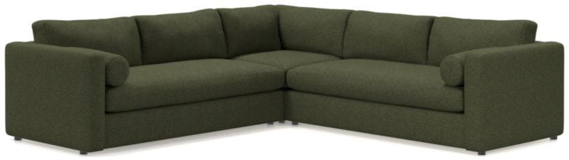 Aris Deep 3-Piece L-Shaped Sectional Sofa
