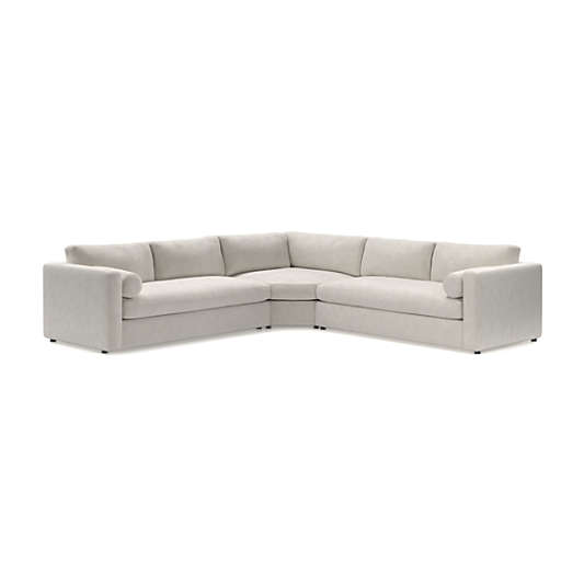 Aris 3-Piece Wedge Sectional Bench Sofa