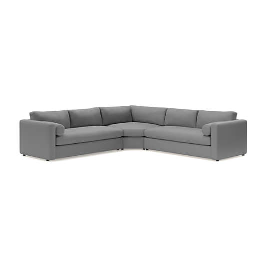 Aris 3-Piece Wedge Sectional Bench Sofa