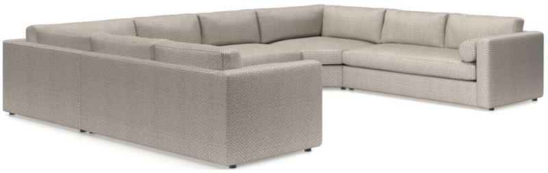 Aris 5-Piece U-Shaped Sectional with Wedges - image 0 of 6