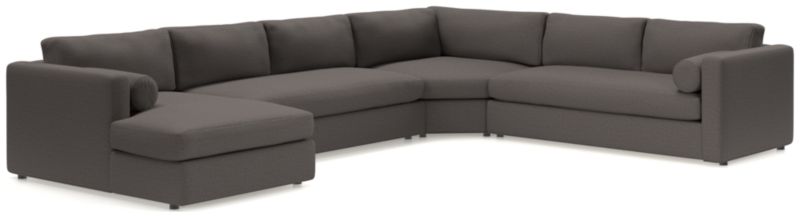 Aris 4-Piece Left-Arm Chaise Sectional Sofa with Wedge - image 0 of 6