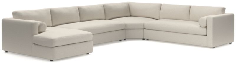 Aris 4-Piece Left-Arm Chaise Sectional Sofa with Wedge - image 0 of 6