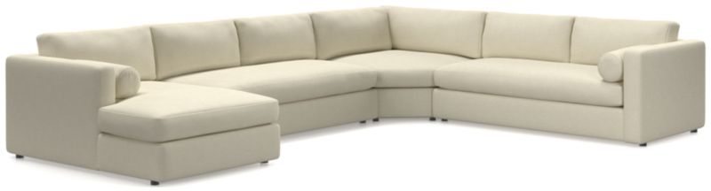 Aris 4-Piece Left-Arm Chaise Sectional Sofa with Wedge - image 0 of 6