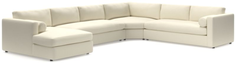 Aris 4-Piece Left-Arm Chaise Sectional Sofa with Wedge - image 0 of 6