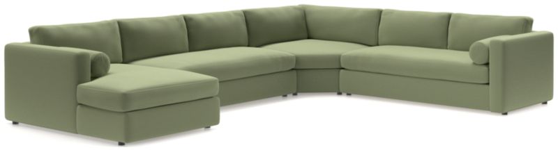 Aris 4-Piece Left-Arm Chaise Sectional Sofa with Wedge - image 0 of 6