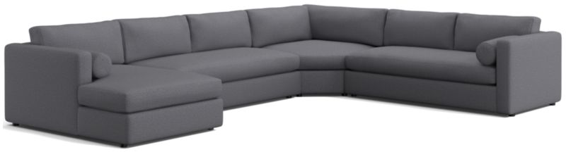 Aris 4-Piece Left-Arm Chaise Sectional Sofa with Wedge - image 0 of 6