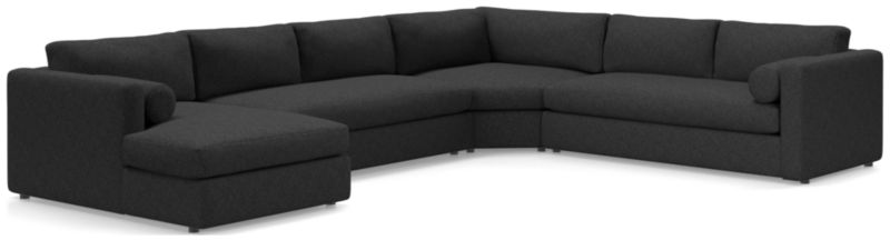 Aris 4-Piece Left-Arm Chaise Sectional Sofa with Wedge - image 0 of 6