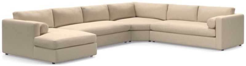 Aris 4-Piece Left-Arm Chaise Sectional Sofa with Wedge - image 0 of 6