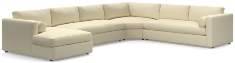 Aris 4-Piece Left-Arm Chaise Sectional Sofa with Wedge - image 0 of 6