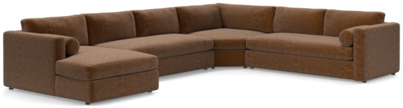 Aris 4-Piece Left-Arm Chaise Sectional Sofa with Wedge - image 0 of 6