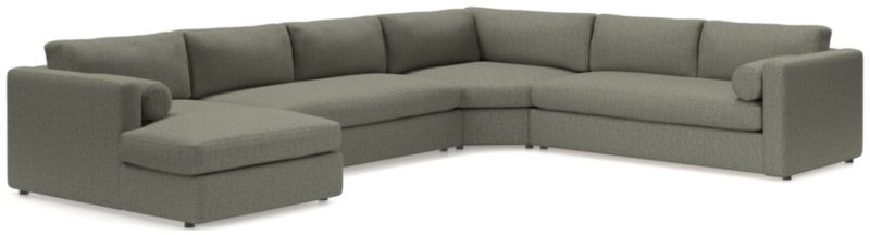 Aris 4-Piece Left-Arm Chaise Sectional Sofa with Wedge - image 0 of 6