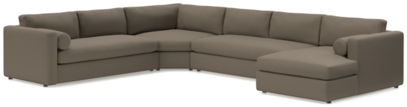 Aris 4-Piece Right-Arm Chaise Sectional Sofa with Wedge - image 0 of 5