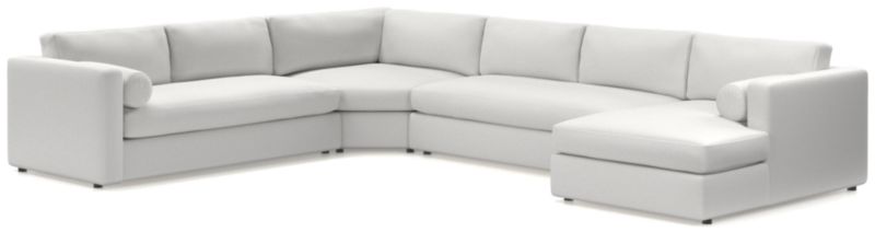 Aris 4-Piece Right-Arm Chaise Sectional Sofa with Wedge - image 0 of 5