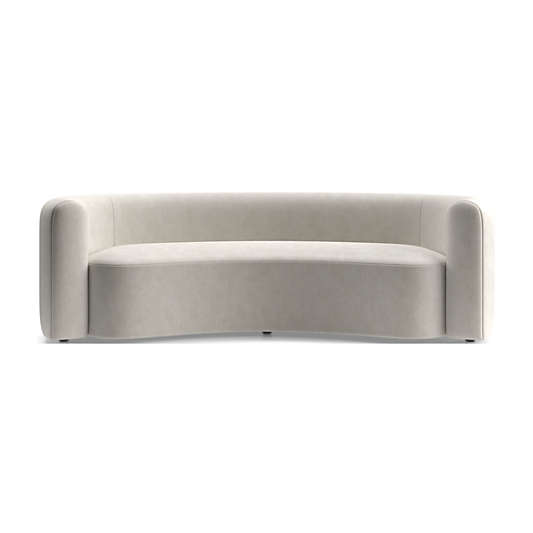 Hugger Curved Boucle Sofa by Leanne Ford