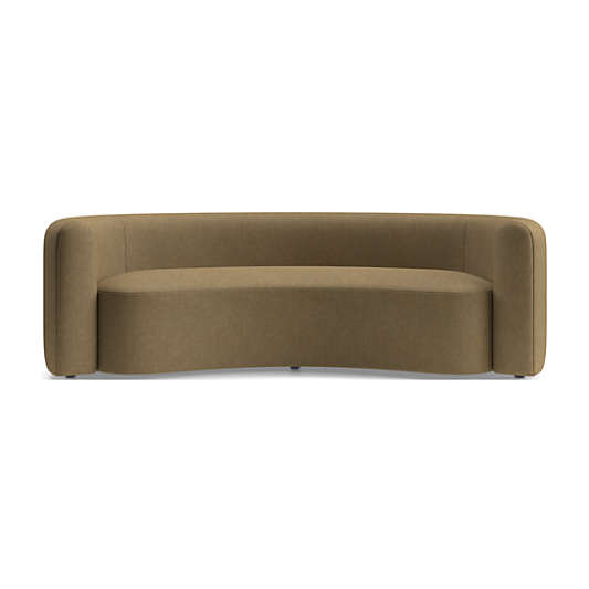 Hugger Curved Boucle Sofa by Leanne Ford