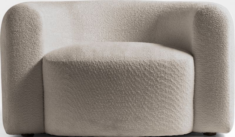 Hugger Curved Boucle Chair and a Half by Leanne Ford - image 0 of 8