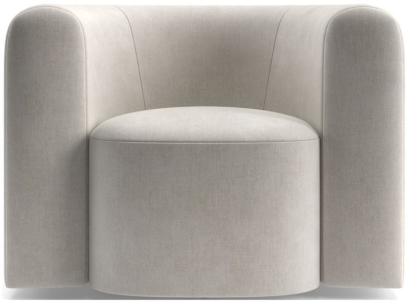 Hugger Curved Swivel Accent Chair by Leanne Ford - image 0 of 12