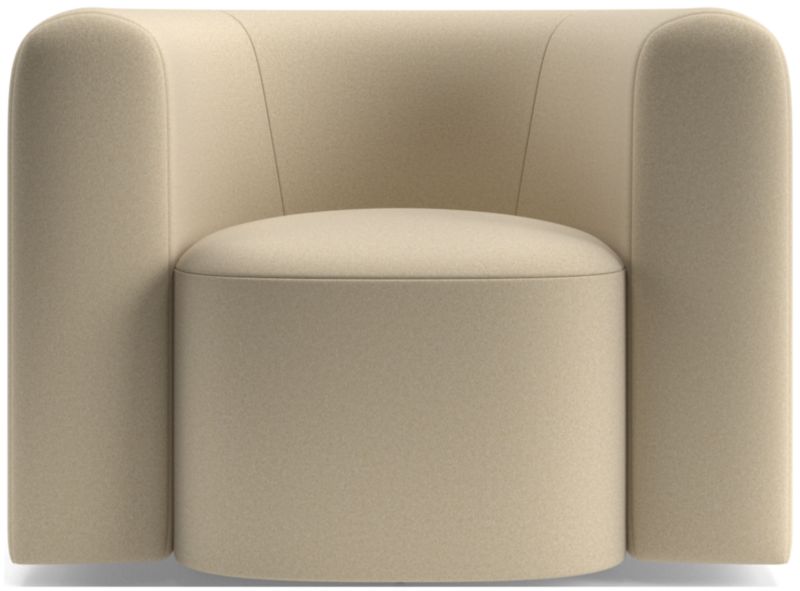 Hugger Curved Swivel Accent Chair by Leanne Ford - image 0 of 12