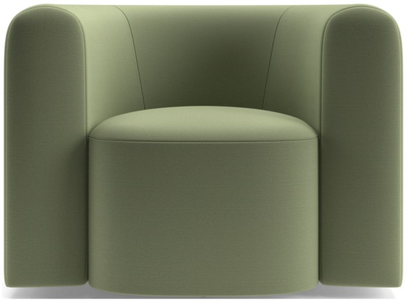 Hugger Curved Swivel Accent Chair by Leanne Ford - image 0 of 12