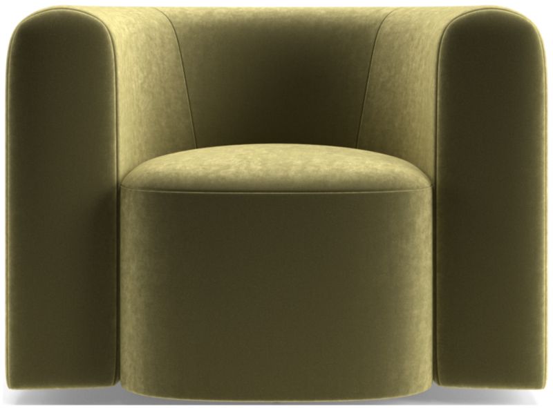 Hugger Curved Swivel Accent Chair by Leanne Ford - image 0 of 12