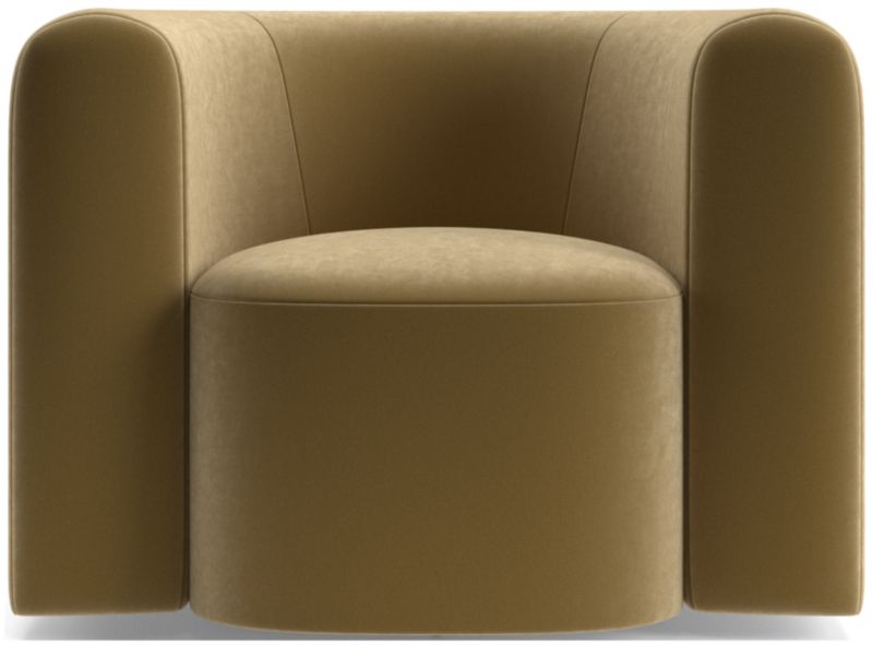 Hugger Curved Swivel Accent Chair by Leanne Ford - image 0 of 12