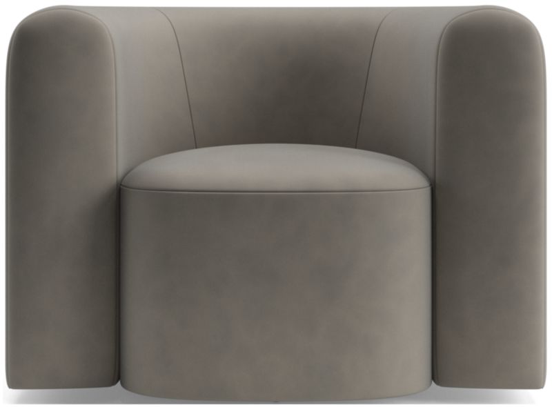 Hugger Curved Swivel Accent Chair by Leanne Ford - image 0 of 12