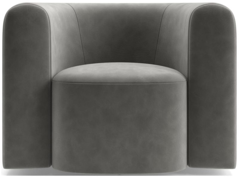 Hugger Curved Swivel Accent Chair by Leanne Ford - image 0 of 12