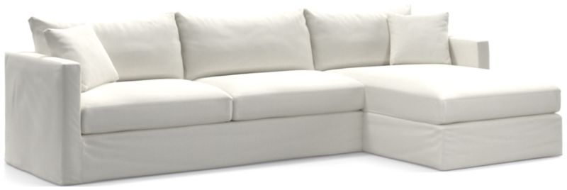 Willow II Slipcovered 2-Piece Right-Arm Chaise Sectional Sofa - image 0 of 7