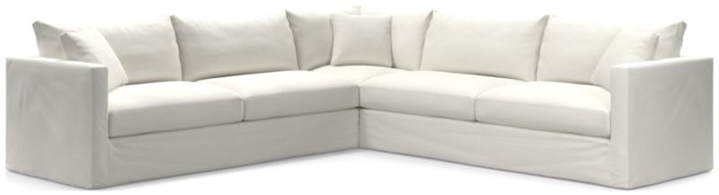 Willow II Slipcovered 3-Piece L-Shaped Sectional Sofa - image 0 of 7