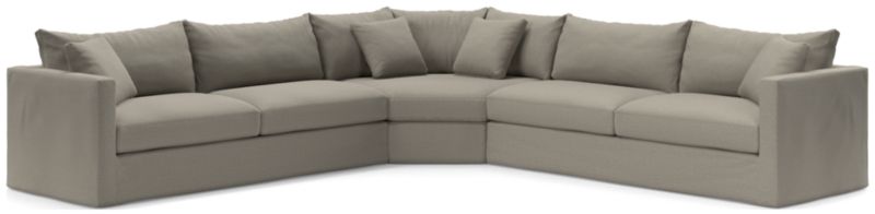 Willow II Slipcovered 3-Piece Wedge Sectional Sofa - image 0 of 7