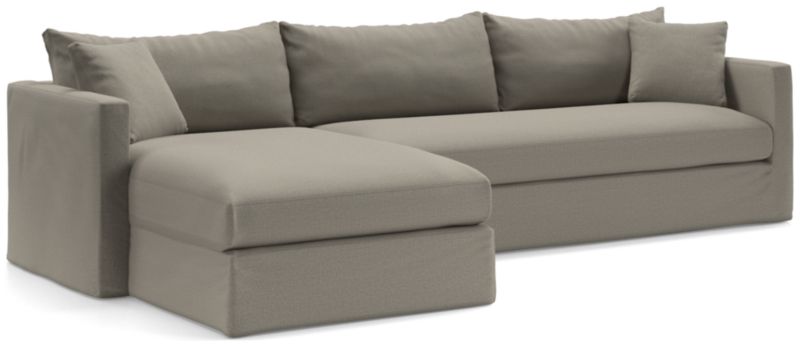 Willow II Slipcovered Bench  Left-Arm Chaise 2-Piece Sectional - image 0 of 3