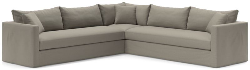 Willow II Slipcovered Bench 3-Piece Sectional - image 0 of 2