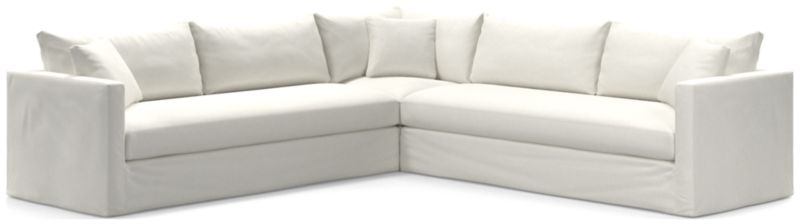 Willow II Slipcovered Bench 3-Piece Sectional - image 0 of 2