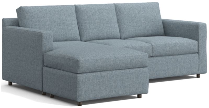 Barrett II 3Seat Queen Reversible Sleeper Sectional Sofa + Reviews
