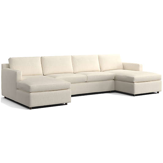 Barrett II 3-Piece U-Shaped Sectional Sofa with Double Chaise Lounge