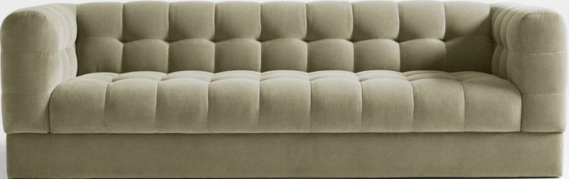 Chiltern Velvet Tufted Sofa 94" + Reviews | Crate & Barrel