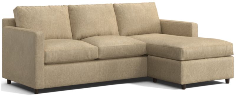 Barrett II Left-Arm Leather Lounger Sectional Sofa - image 0 of 8