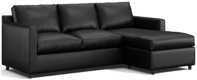 Barrett II Left-Arm Leather Lounger Sectional Sofa - image 0 of 8