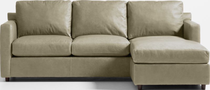 Barrett II Right-Arm Leather Lounger Sectional Sofa - image 0 of 8